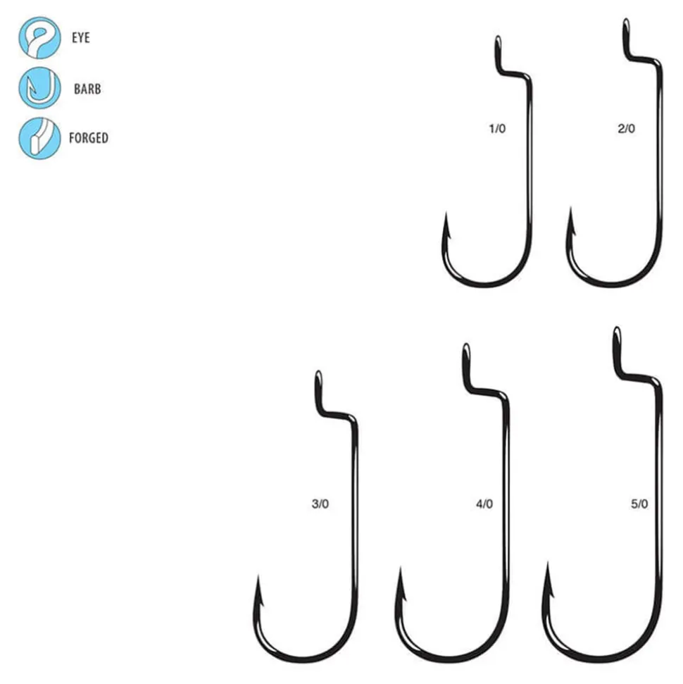 Gamakatsu Offset Shank Round Bend Hooks