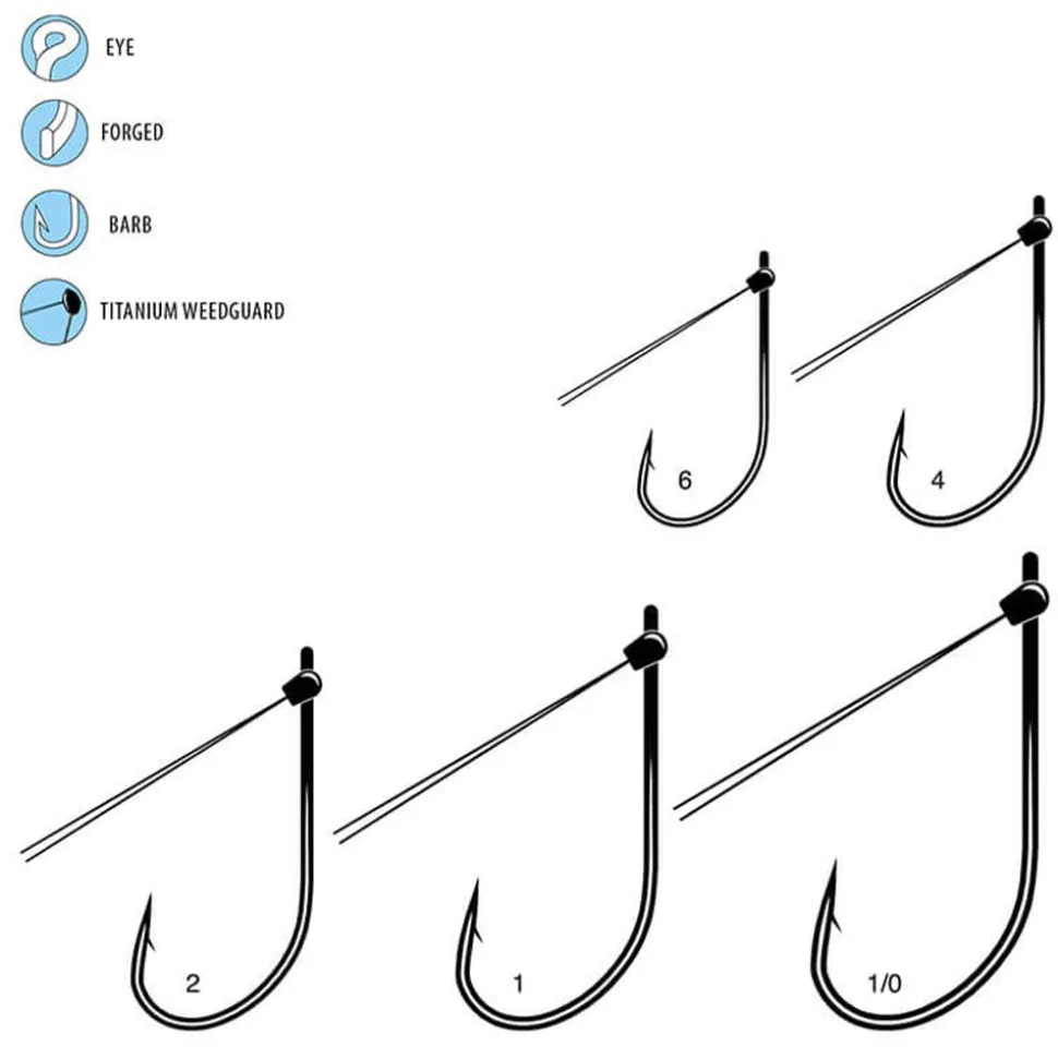 Gamakatsu Weedless Stinger Hooks