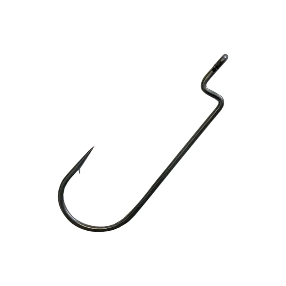 Hayabusa WRM114HD Round Bend Offset Fluorine Coated Hooks
