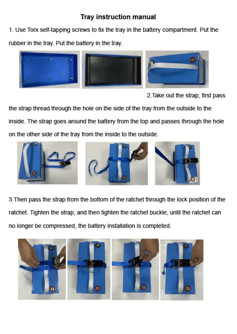 Powerhouse Lithium Aluminum Battery Tray Group 5D