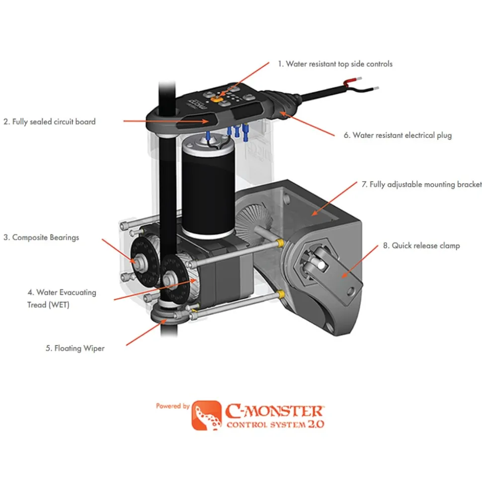 Power-Pole Micro Anchor CM2 Drive Unit Black | PP-MICRO-BK