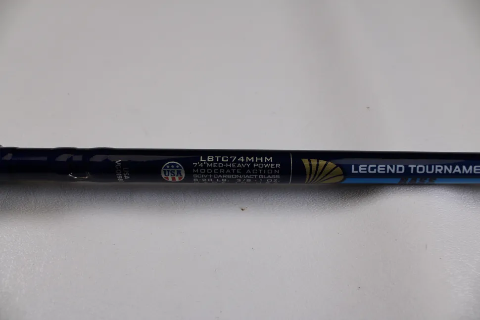 St. Croix Legend Tournament Bass LBTC74MHM Power Glass Cranker 7'4" Me
