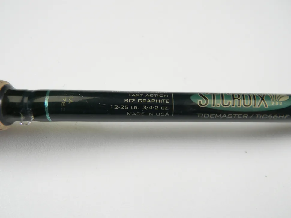 St. Croix Tidemaster TIC66HF 6'6" Heavy - Used Casting Rod - Excellent