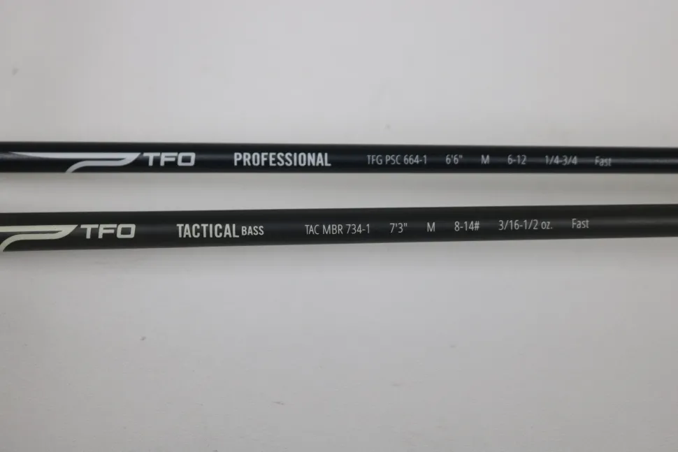 TFO Professional TFGPSC664-1 and Tactical bass TACMBR734-1 Casting Rod